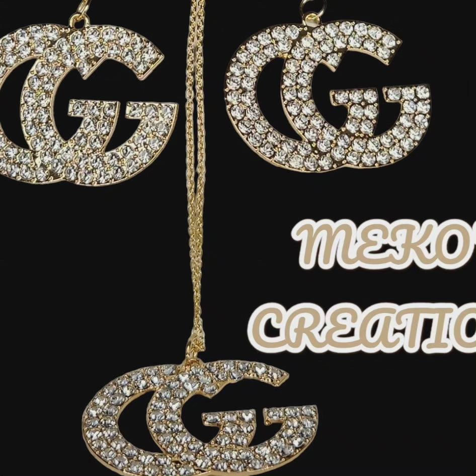 Necklace and earrings