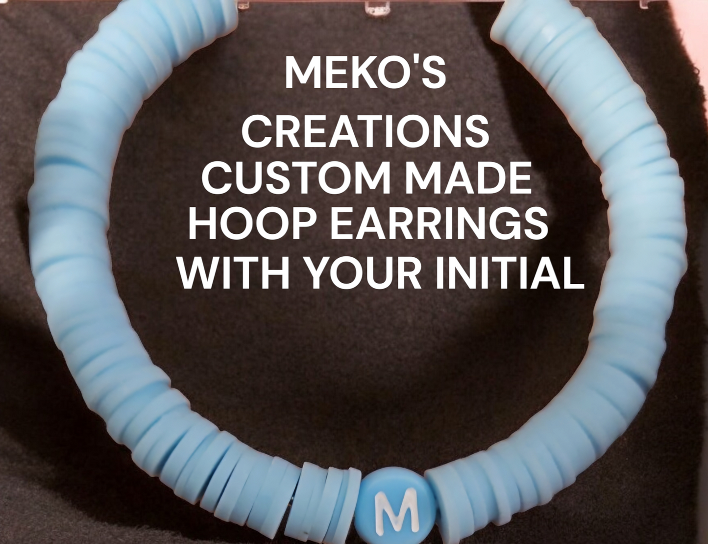 Hoop initial Earrings